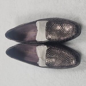 Clarks Timeless Bronze Slip On Loafers New In Box 10N